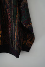 3D-Knit Long-sleeved Polo Shirt