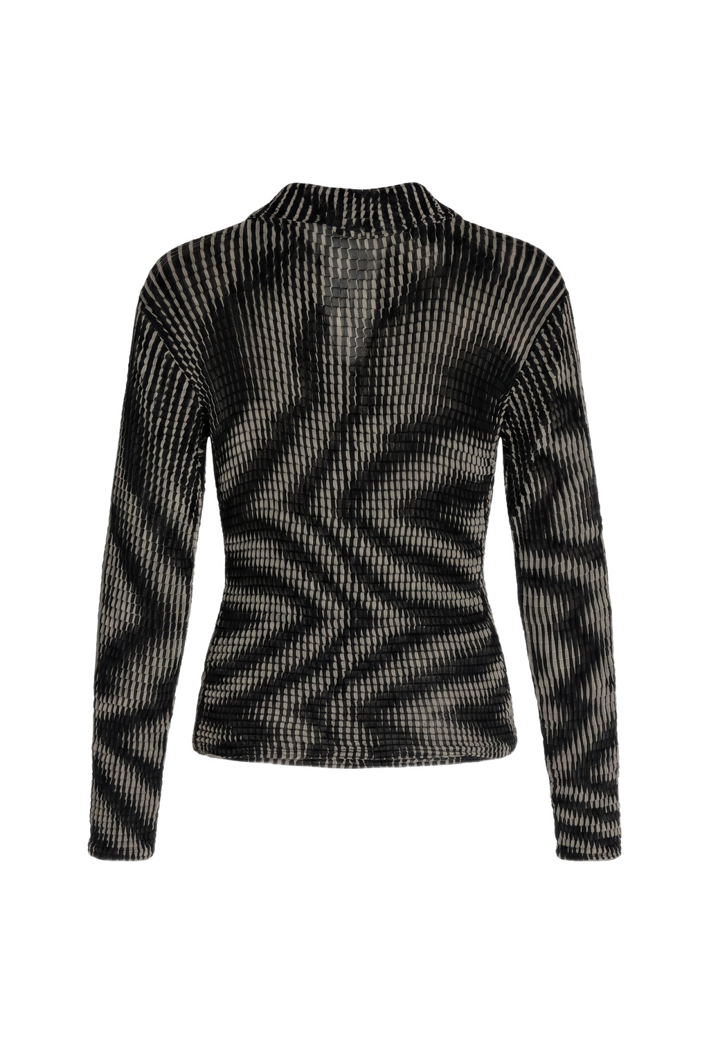 All-over Print Pleated Top