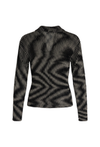 All-over Print Pleated Top