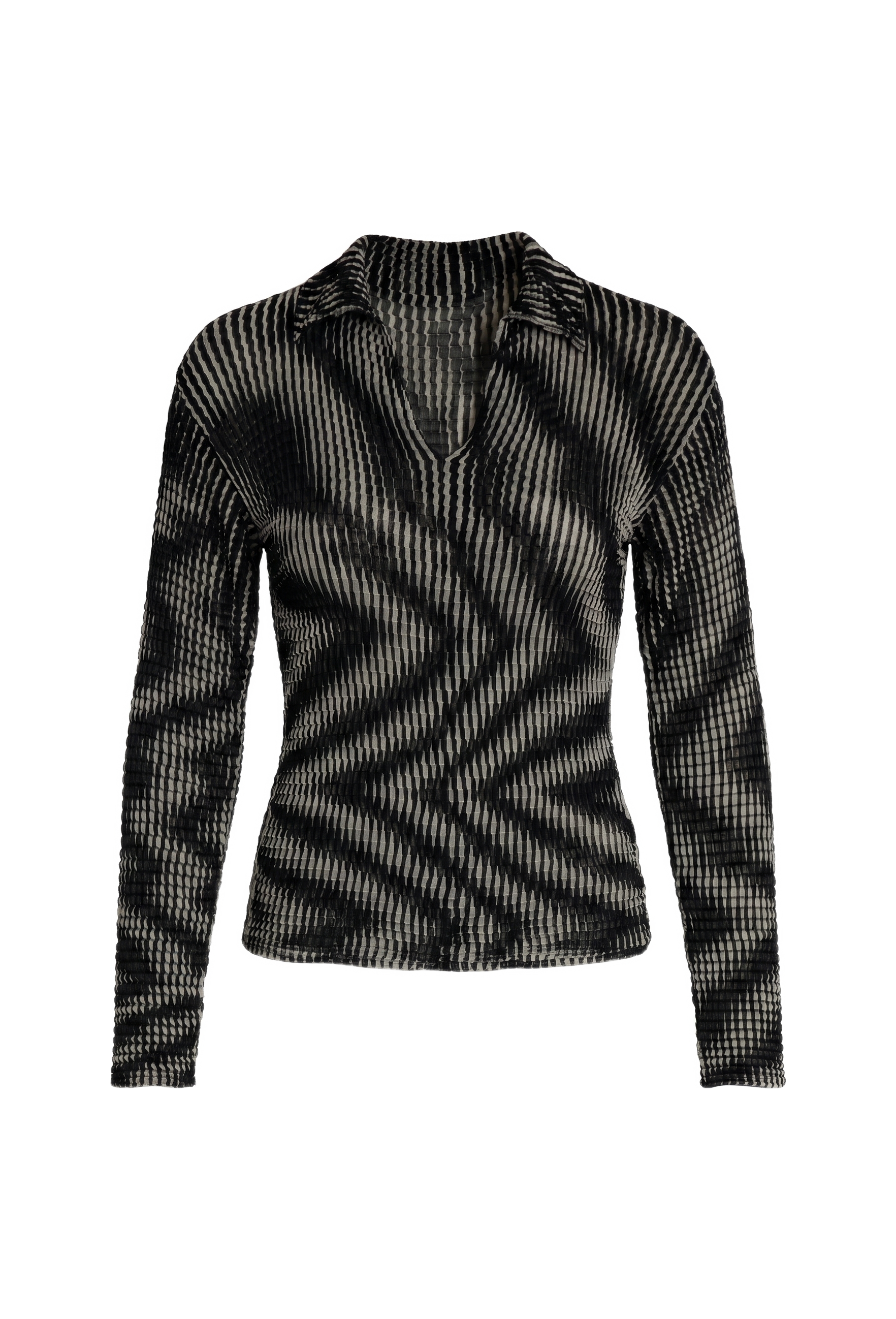 All-over Print Pleated Top