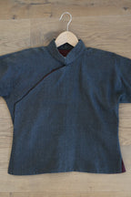 Chinese-style Mao-collar Blouse
