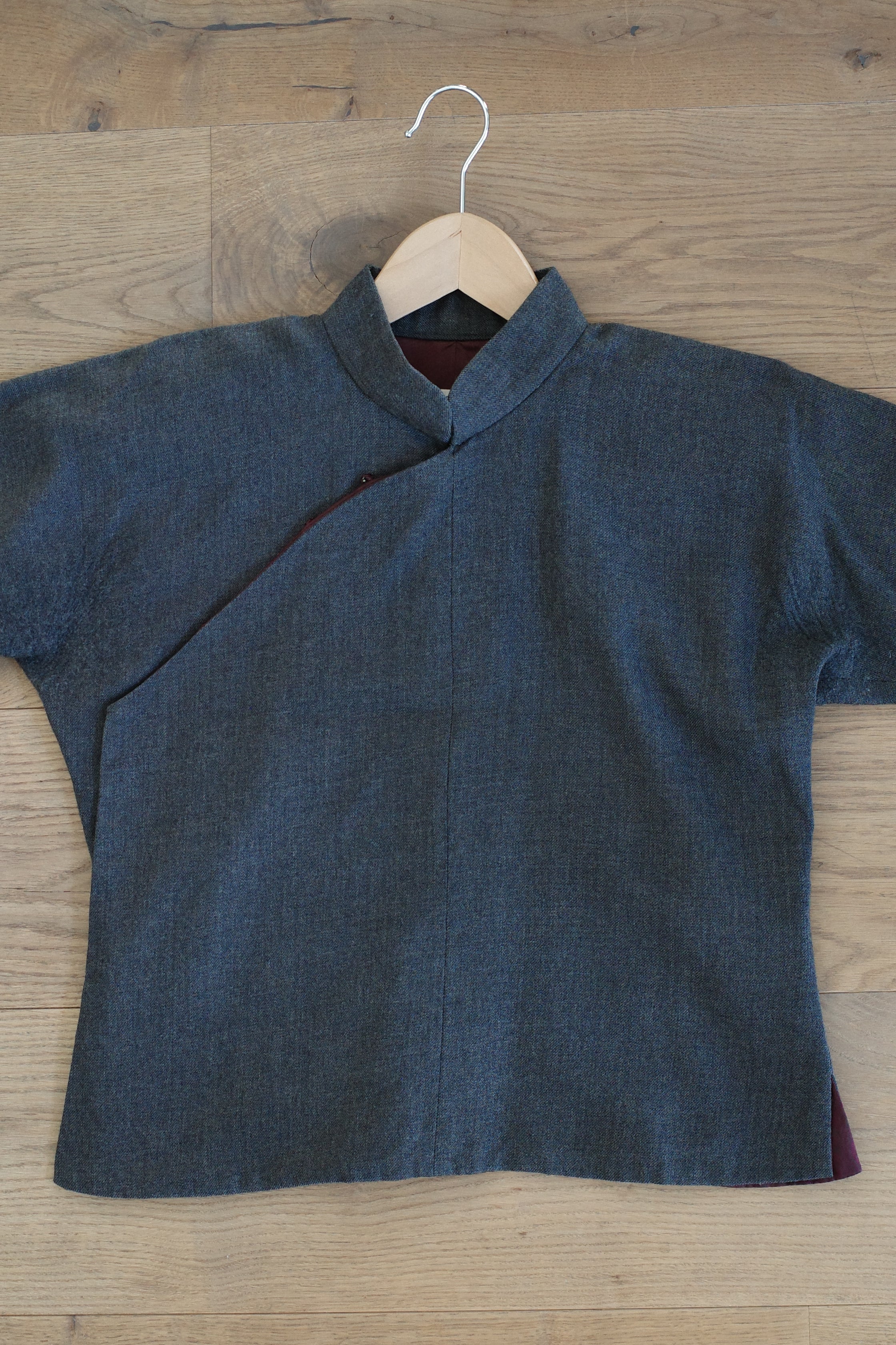 Chinese-style Mao-collar Blouse