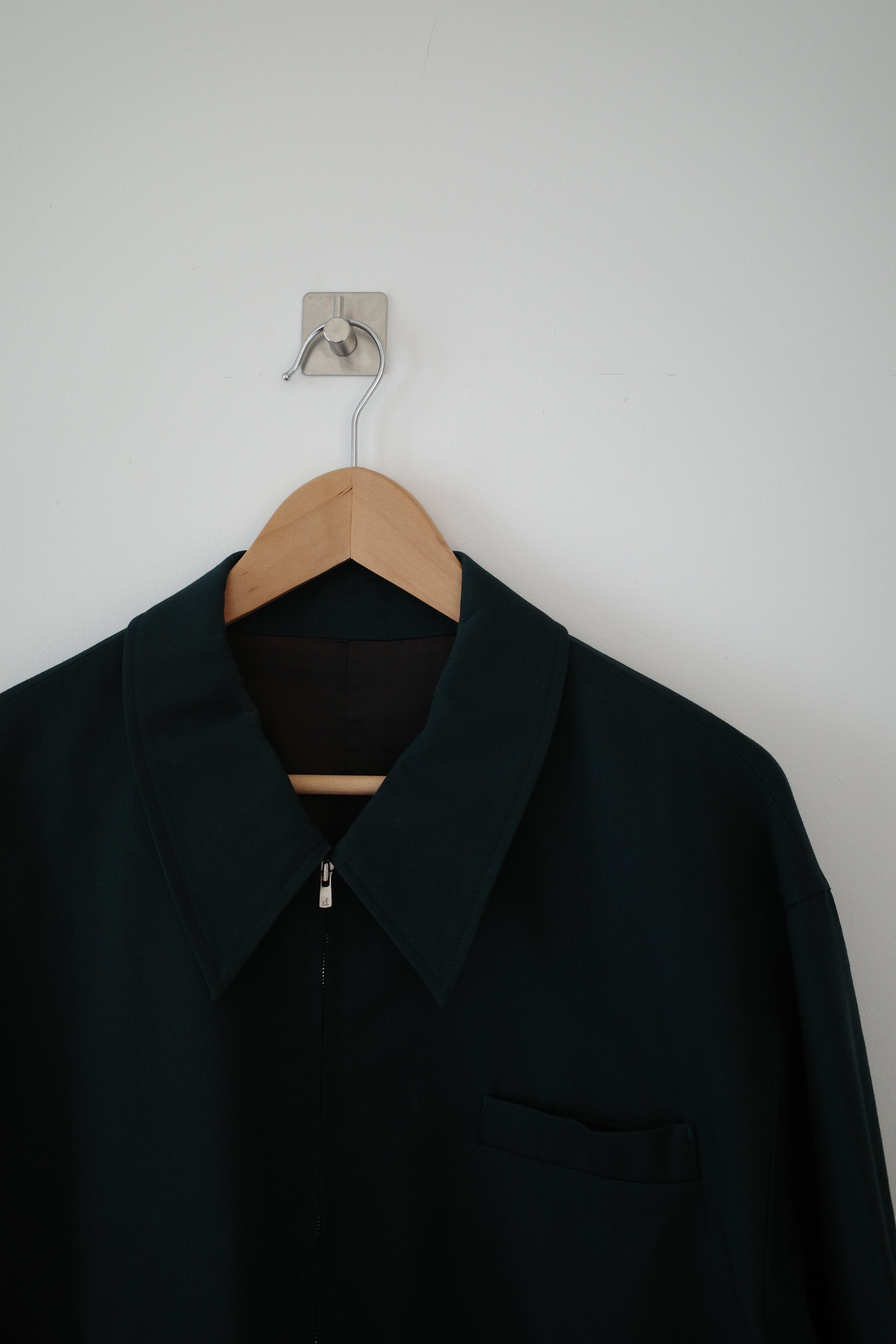 Deep Neck Zip Jacket