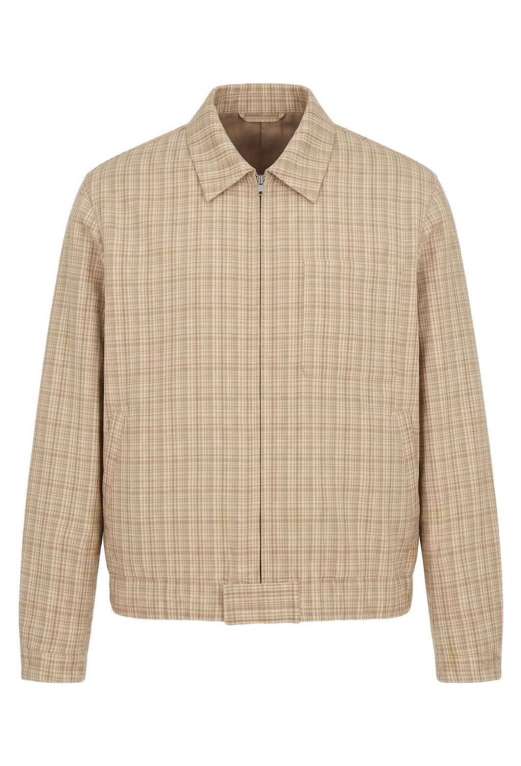 Double Face Check Blouson Jacket