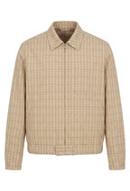 Double Face Check Blouson Jacket