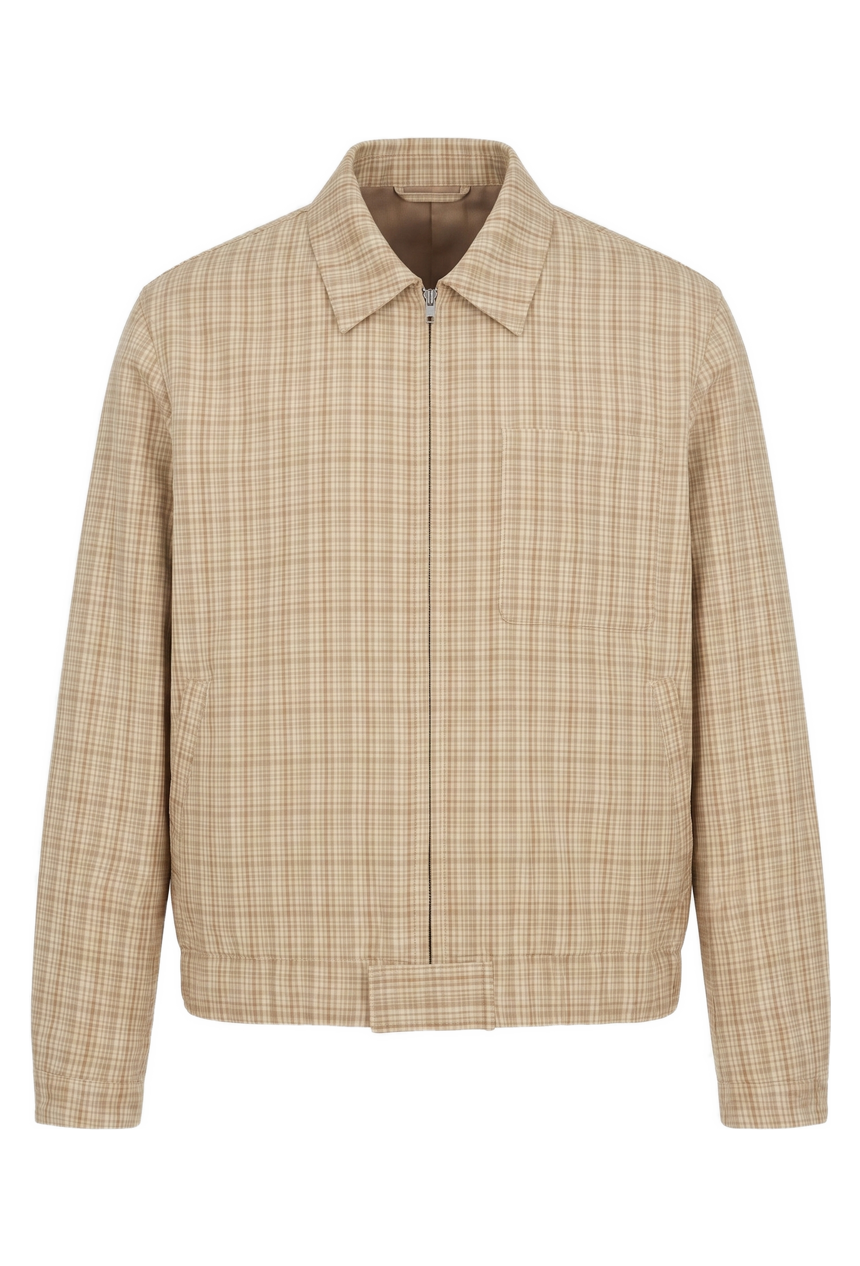 Double Face Check Blouson Jacket