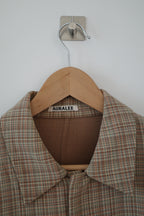 Double Face Check Blouson Jacket
