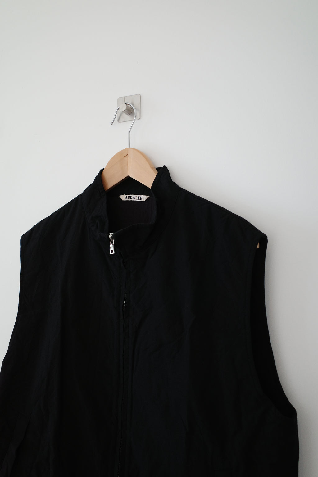 High-count Wool Poplin Vest