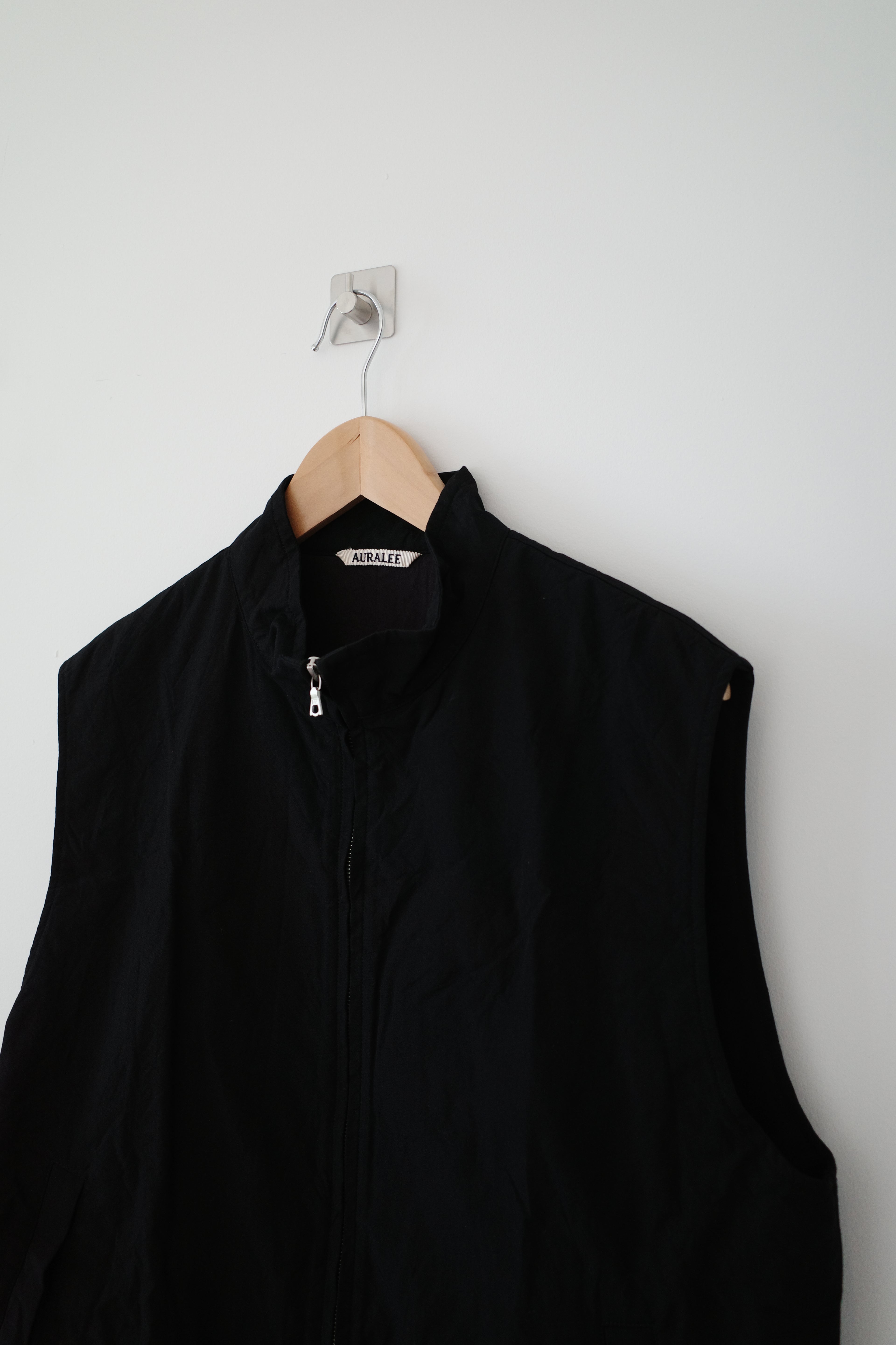 High-count Wool Poplin Vest