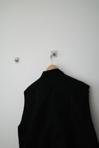 High-count Wool Poplin Vest