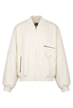 I.S. 1980s Cream Bomber Jacket