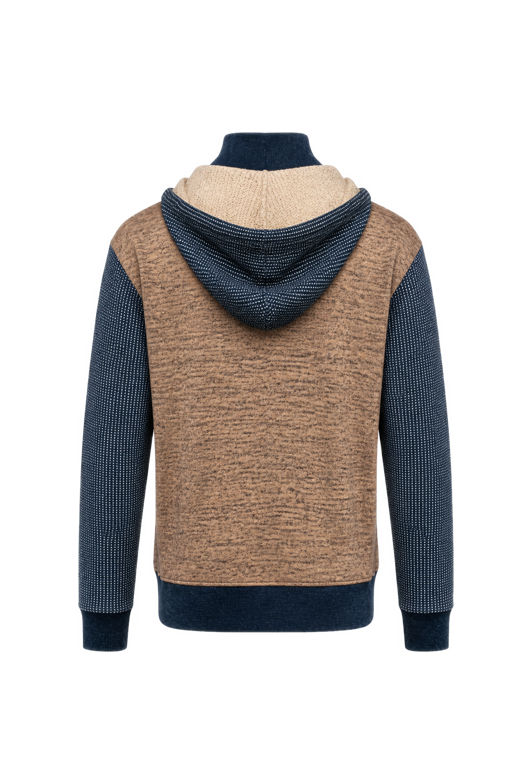 Indigo Sashiko Detachable Hoodie