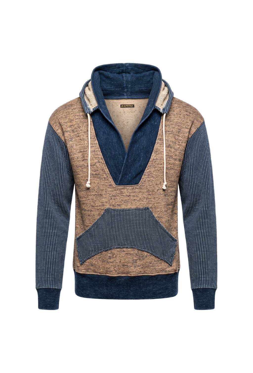 Indigo Sashiko Detachable Hoodie