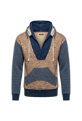 Indigo Sashiko Detachable Hoodie