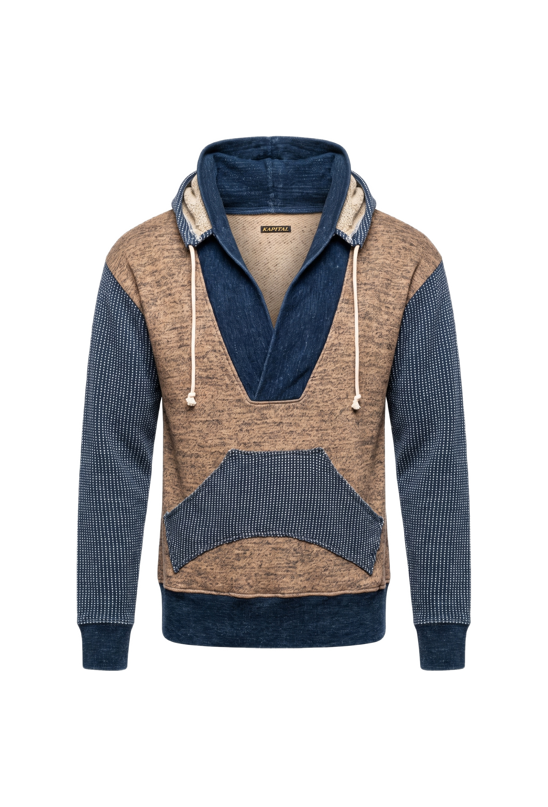 Indigo Sashiko Detachable Hoodie