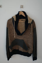 Indigo Sashiko Detachable Hoodie