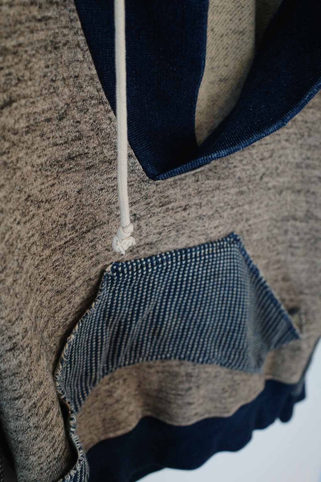 Indigo Sashiko Detachable Hoodie