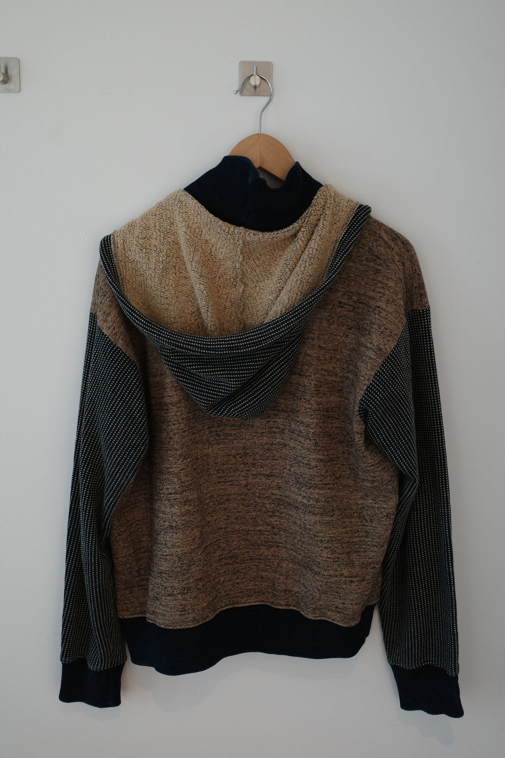 Indigo Sashiko Detachable Hoodie