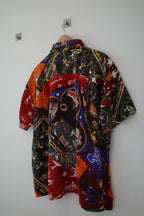 MEN 93 SS Open-Collar Rayon Shirt