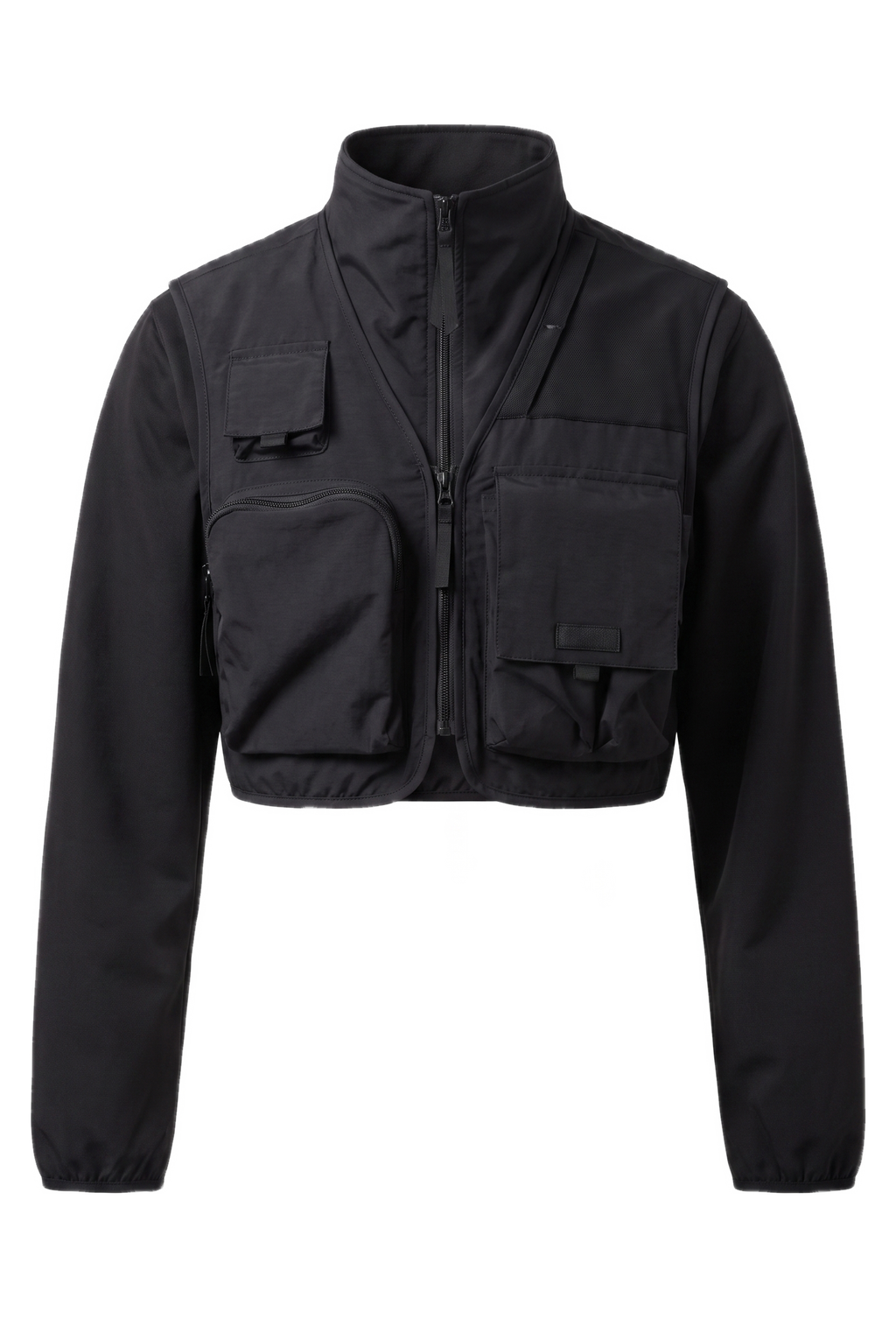 Over Sleeve Fixed Fleece Jacket