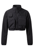 Over Sleeve Fixed Fleece Jacket