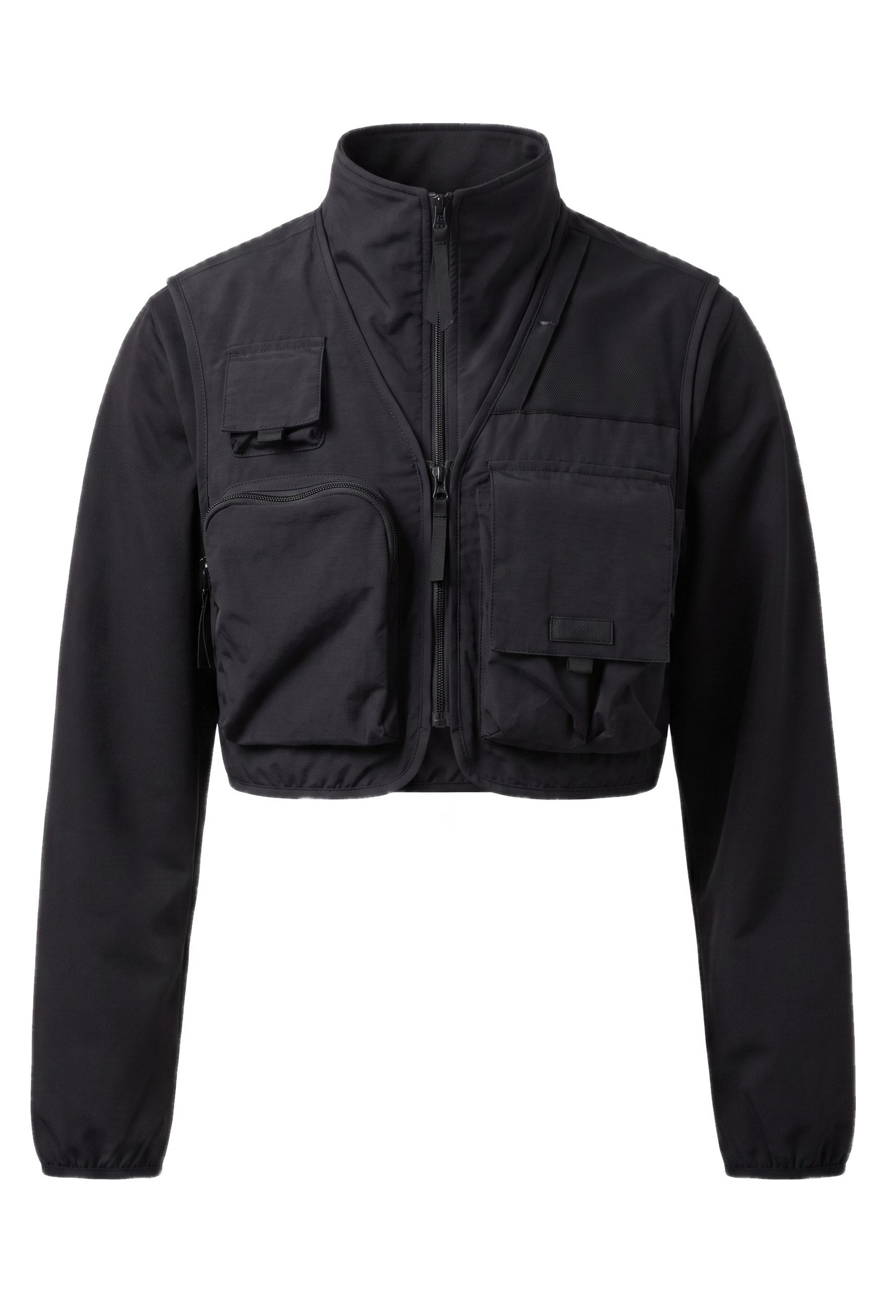 Over Sleeve Fixed Fleece Jacket