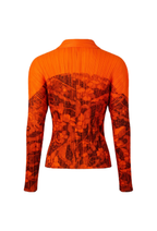 PLEATS PLEASE Floral Print Shirt Long-sleeved