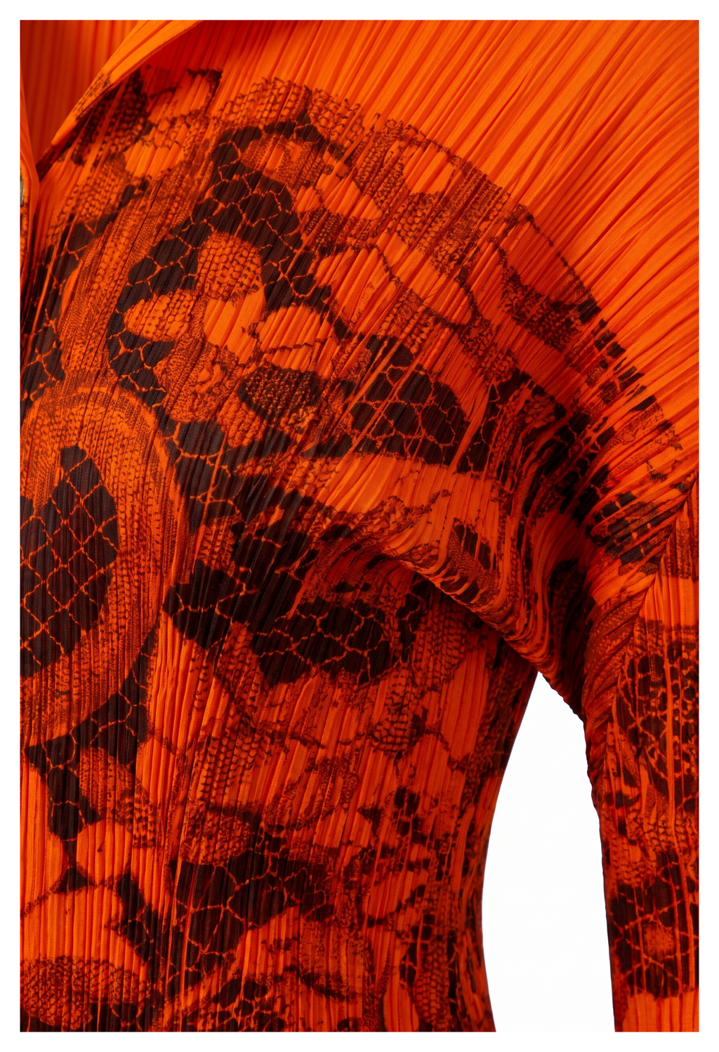 PLEATS PLEASE Floral Print Shirt Long-sleeved