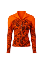PLEATS PLEASE Floral Print Shirt Long-sleeved