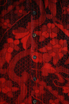 PLEATS PLEASE Floral Print Shirt Long-sleeved