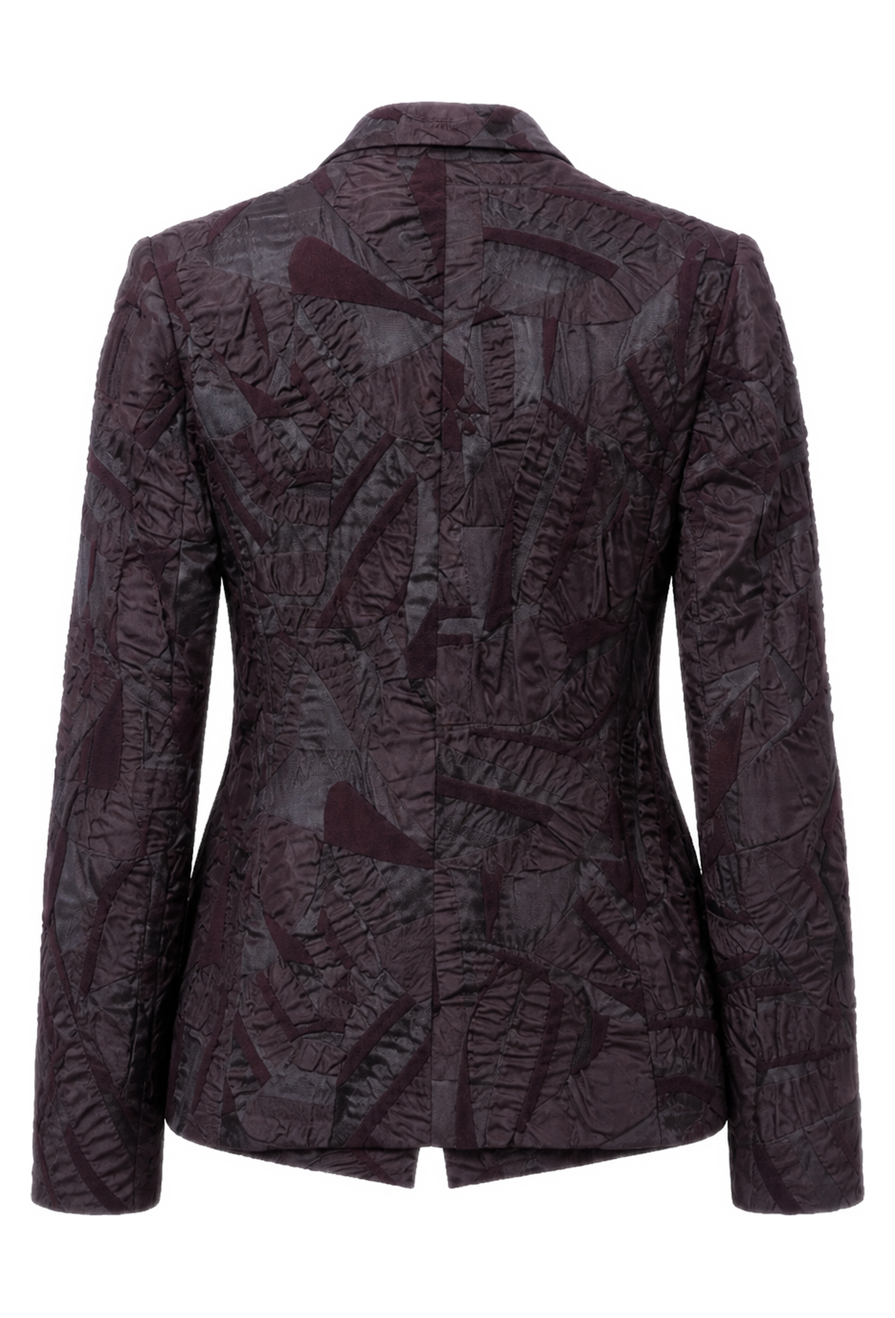 Puffed Jacquard Design Jacket