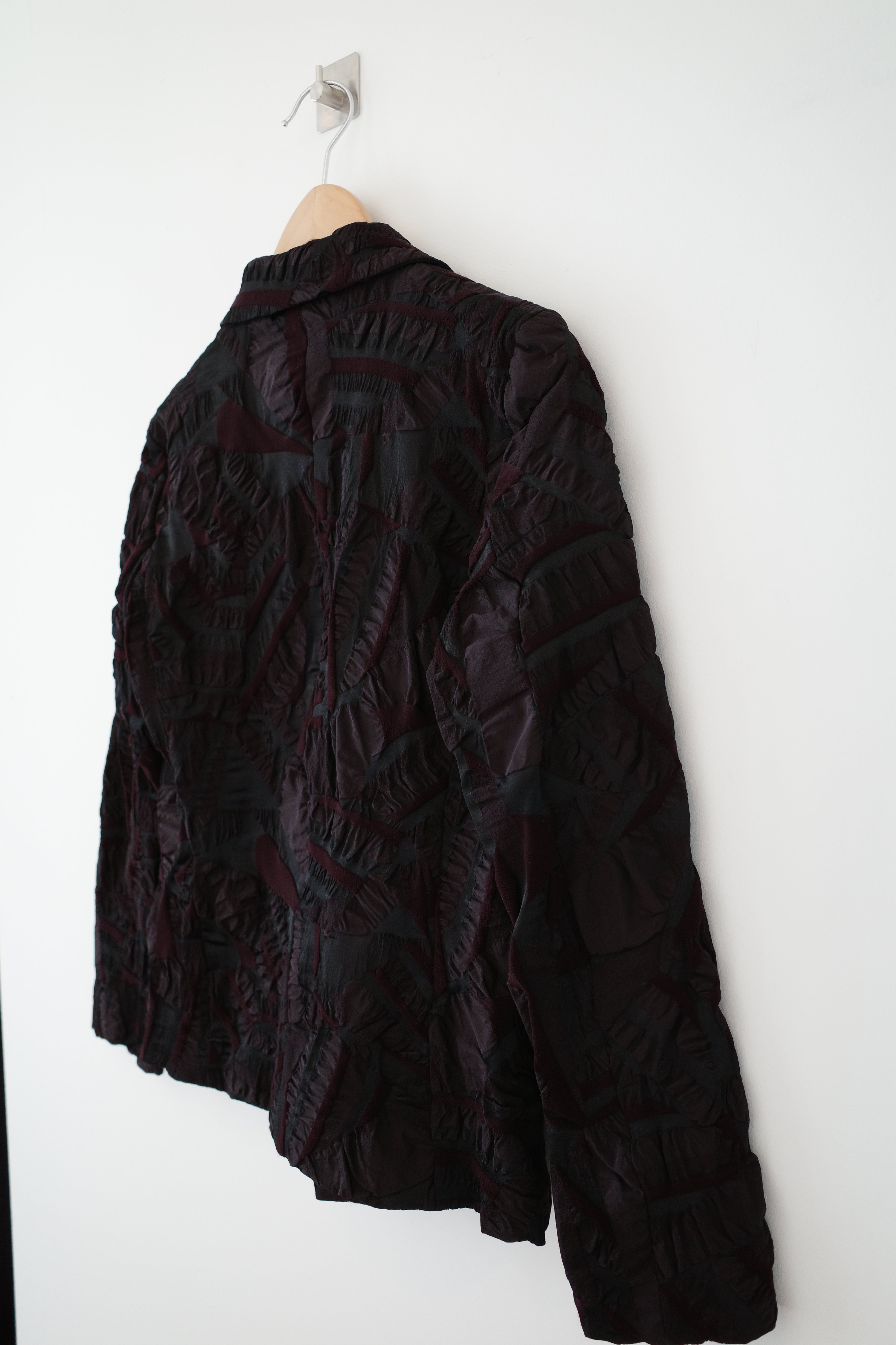 Puffed Jacquard Design Jacket