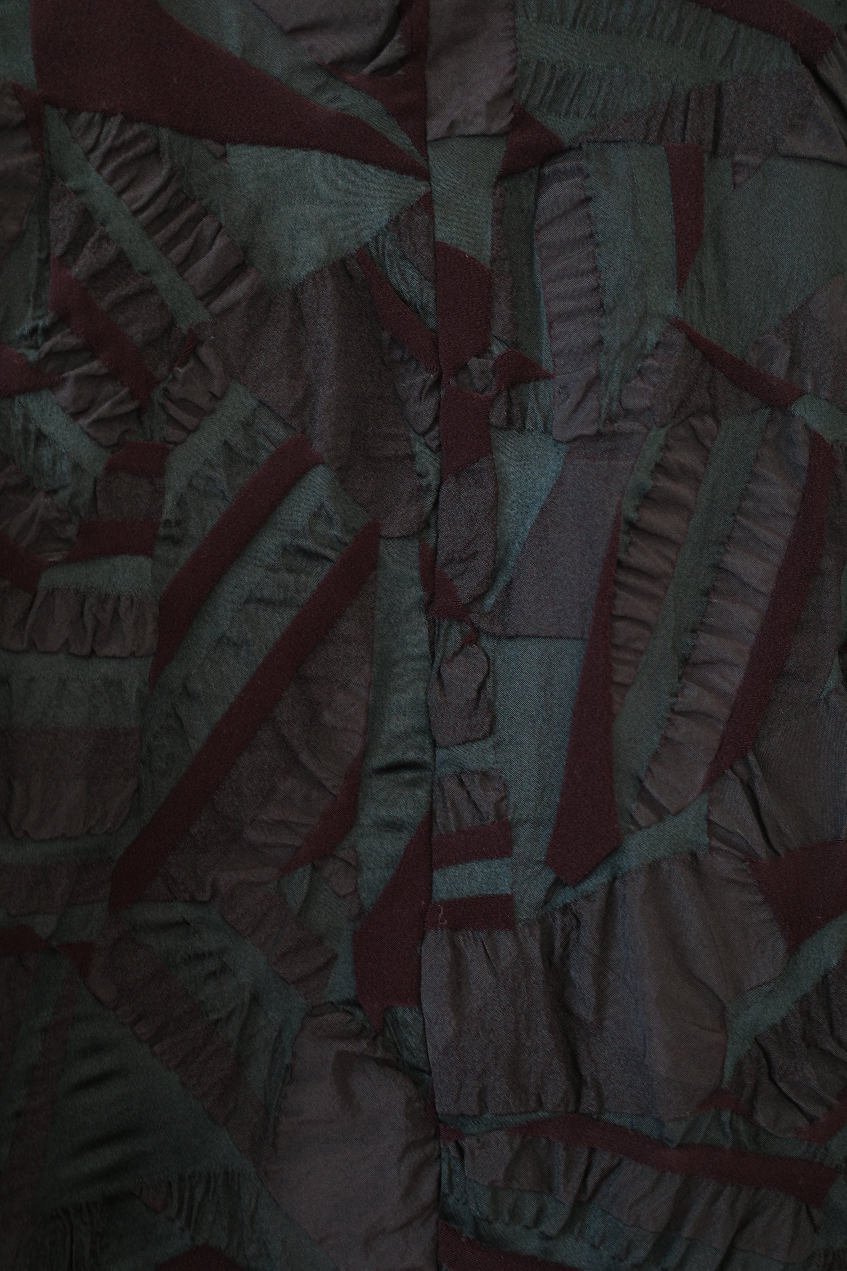 Puffed Jacquard Design Jacket