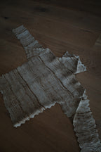 Python-print Pleated Shirt, Beige