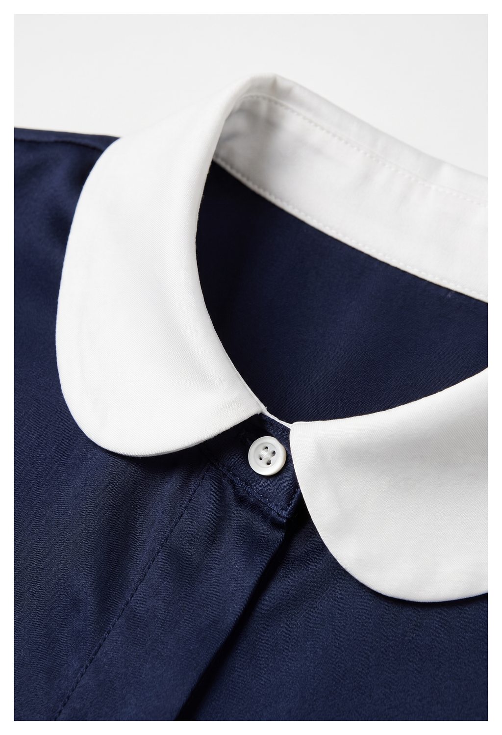 Round-neck Blouse Classic Navy