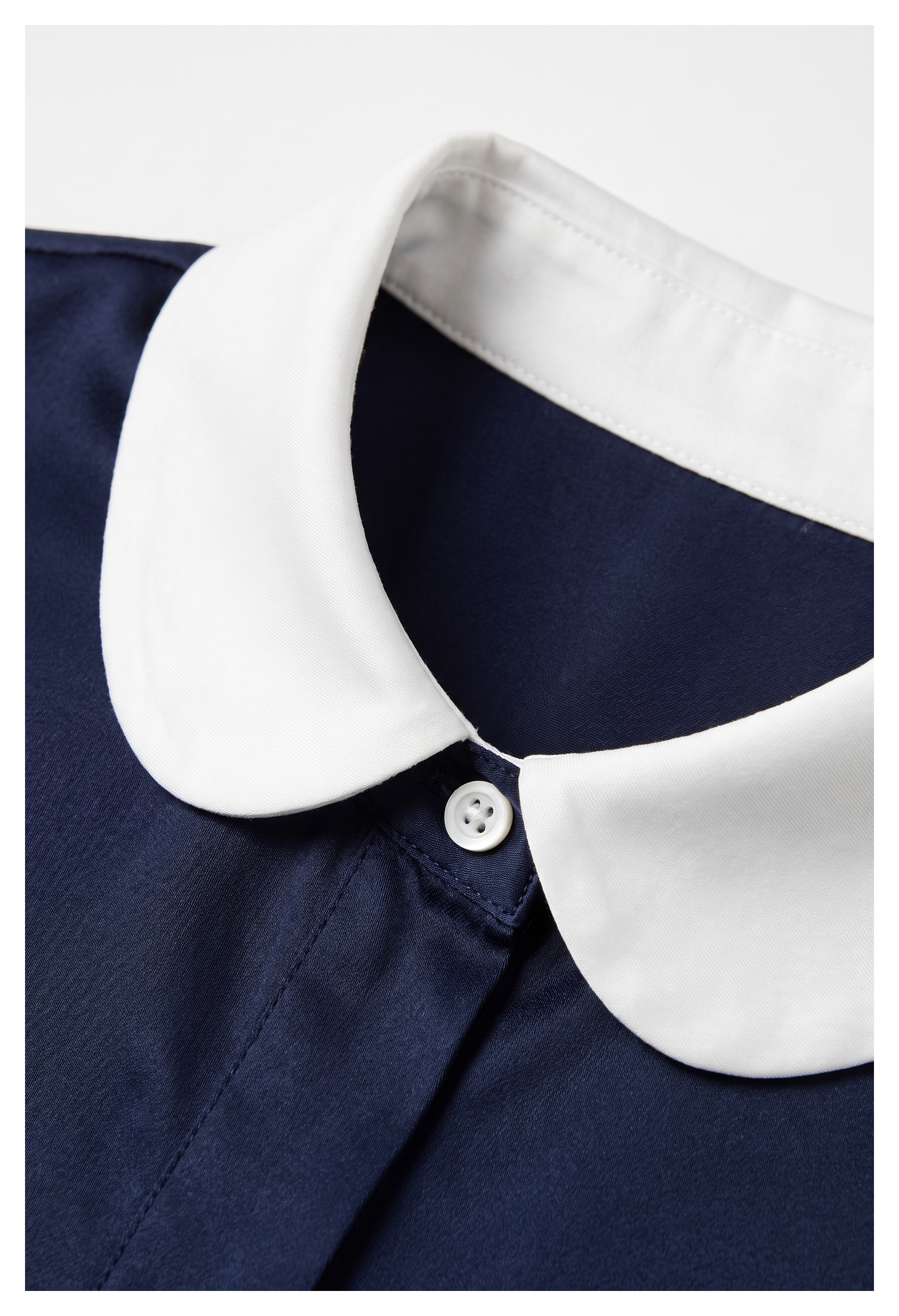 Round-neck Blouse Classic Navy
