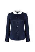 Round-neck Blouse Classic Navy