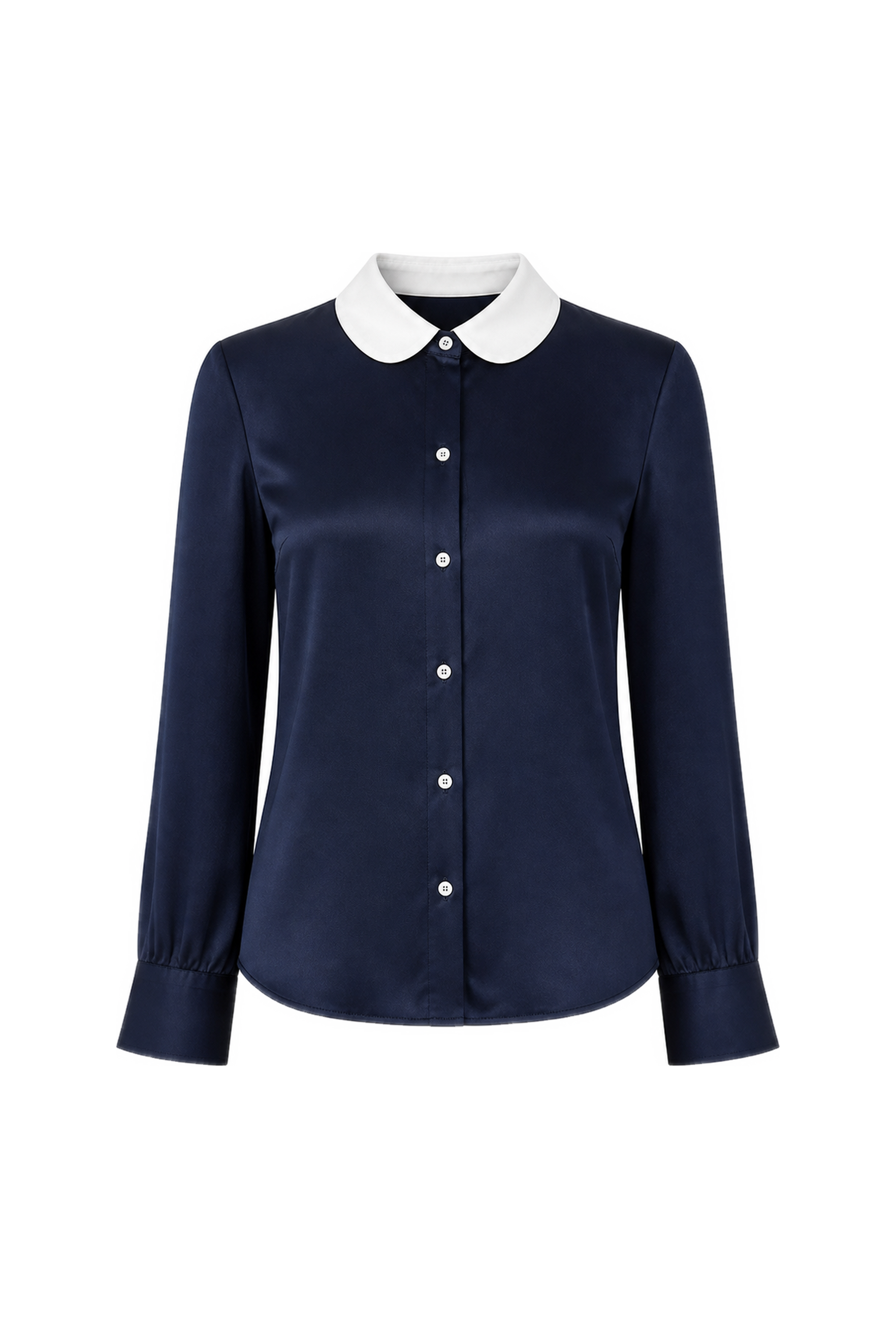 Round-neck Blouse Classic Navy