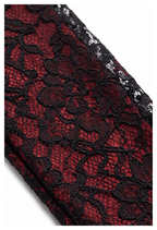 Sheer Floral Shirt with Ruffles, Round Collar and Lace