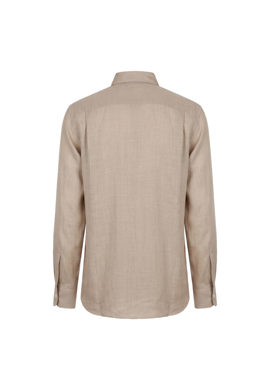 Sheer Wool Silk Shirt