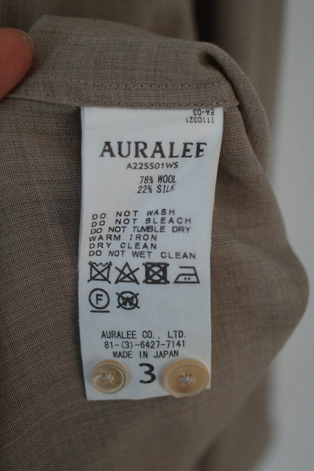 Sheer Wool Silk Shirt