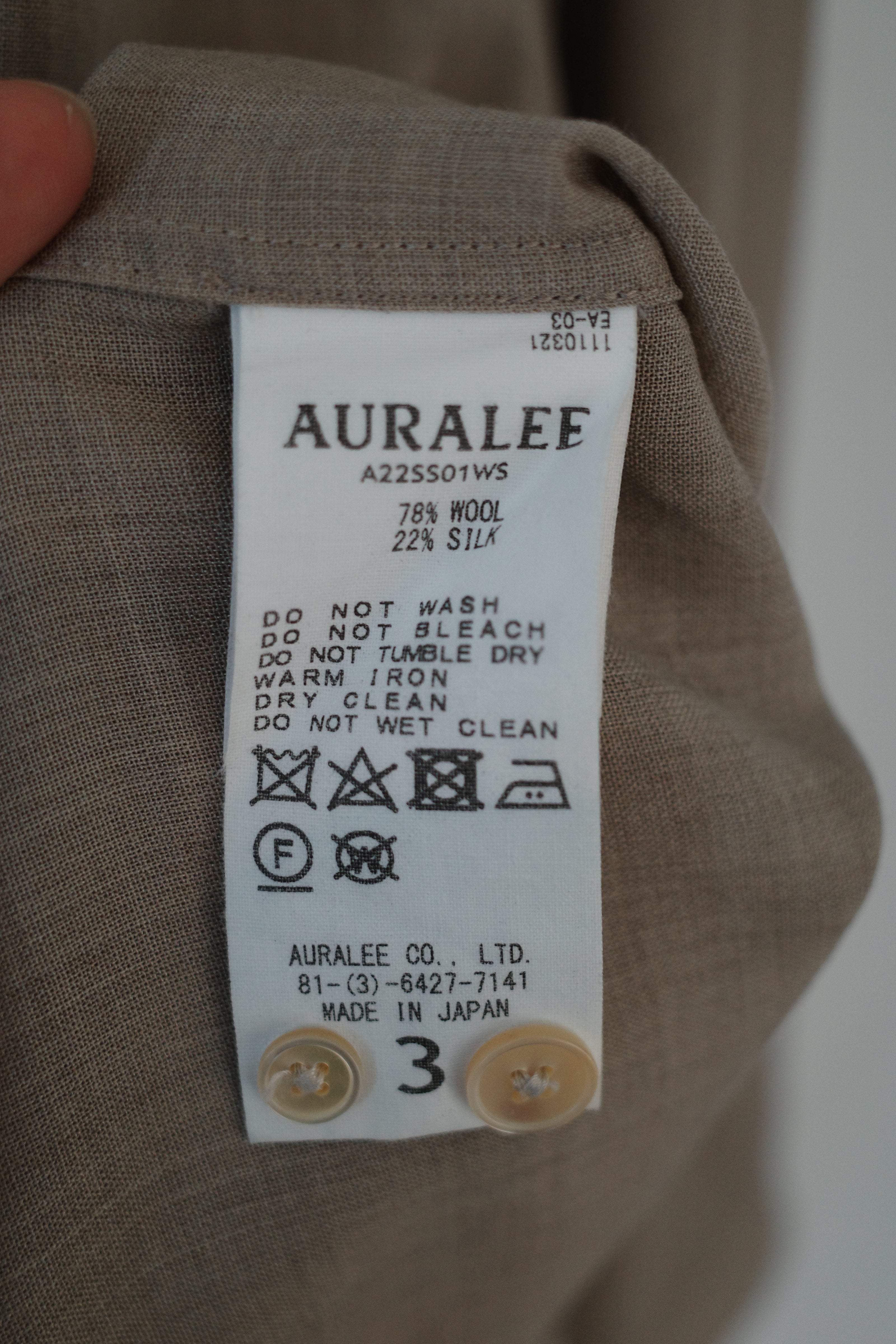 Sheer Wool Silk Shirt