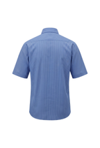 Suvin High Count Cloth Stripe Half Sleeved Shirt