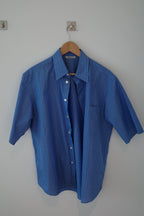 Suvin High Count Cloth Stripe Half Sleeved Shirt
