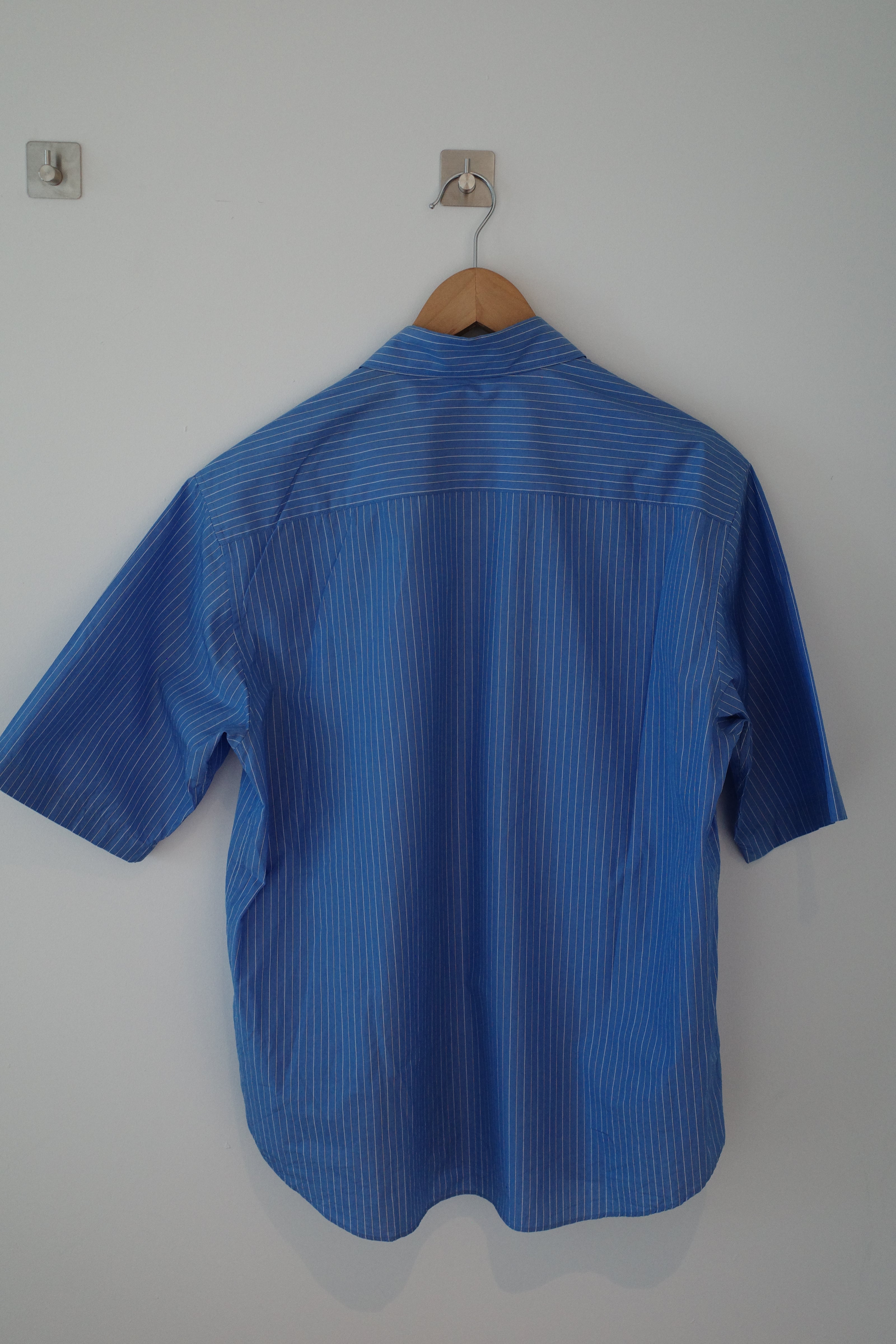 Suvin High Count Cloth Stripe Half Sleeved Shirt