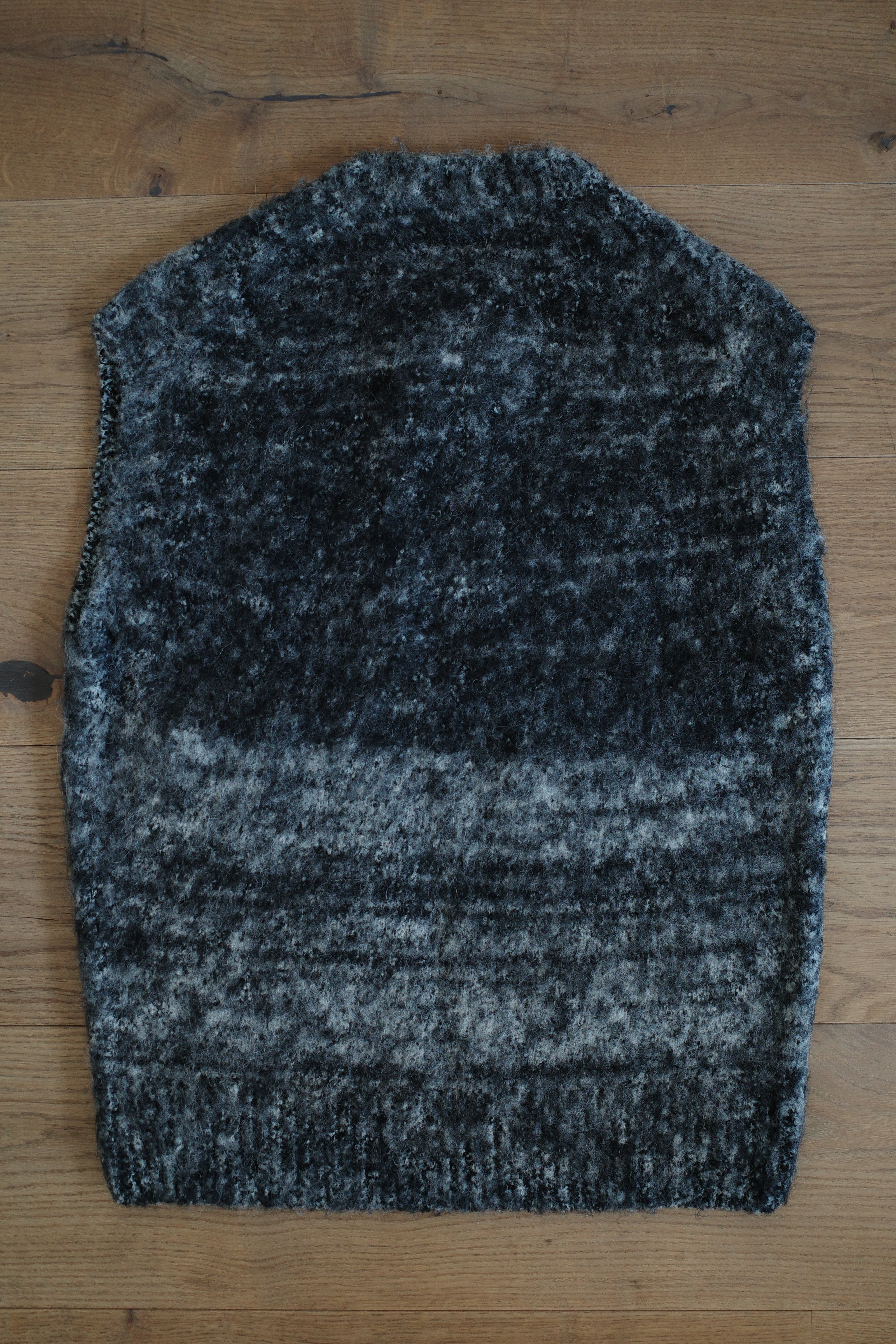 Wool and Alpaca Felt Knit Vest