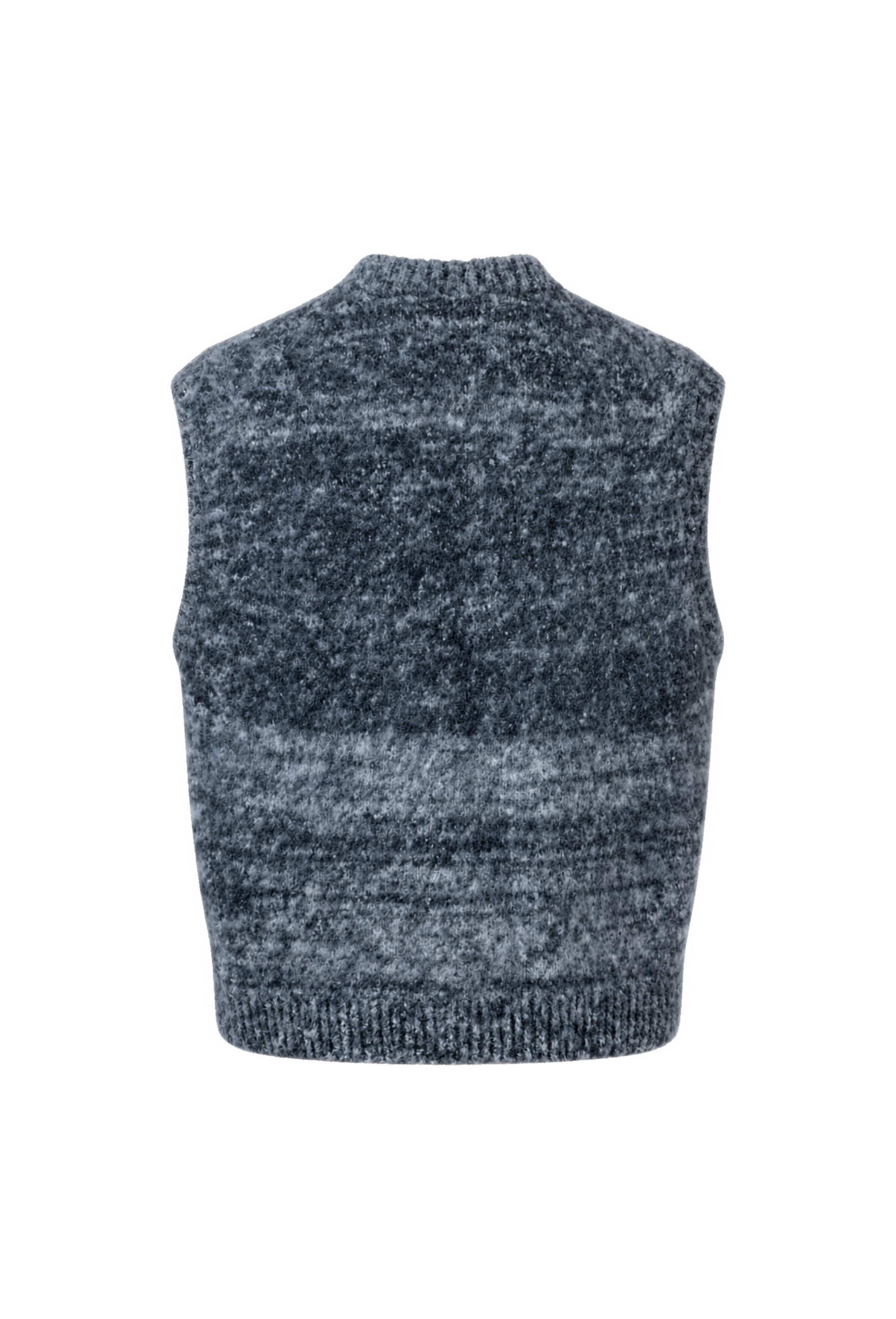 Wool and Alpaca Felt Knit Vest