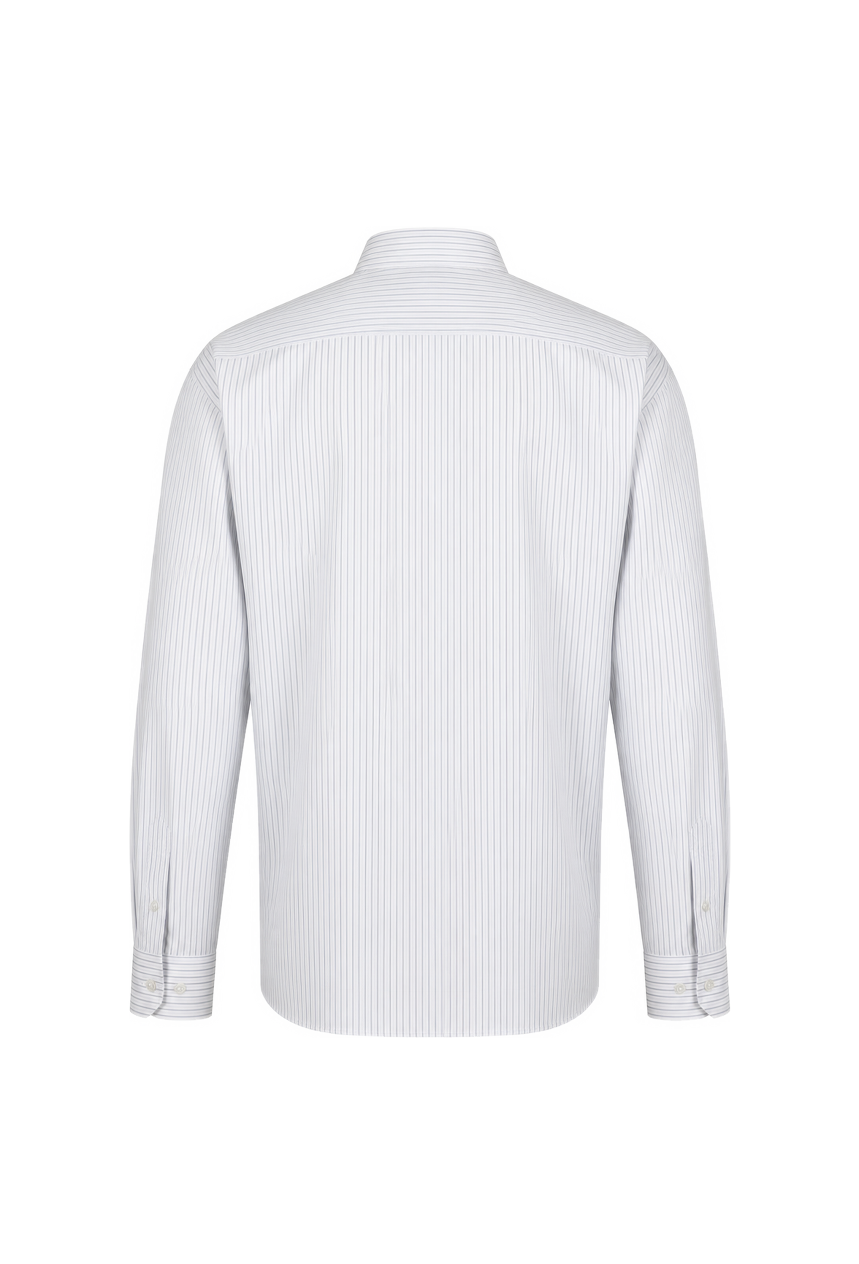 Y's for Men 1990s Striped Broadcloth White Shirt