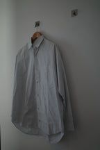 Y's for Men 1990s Striped Broadcloth White Shirt