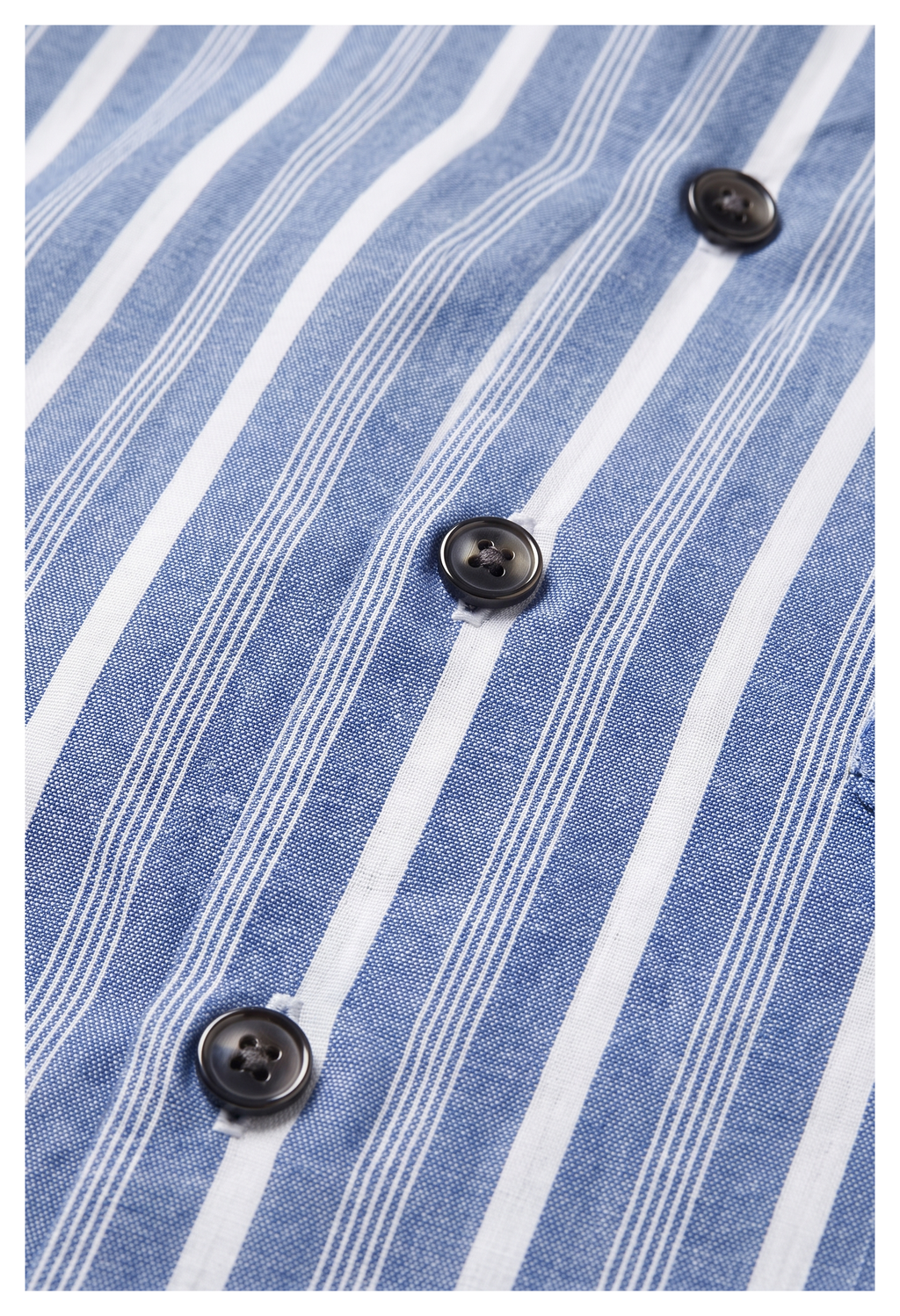 Y's for Men Open-Collar Striped Cotton Shirt